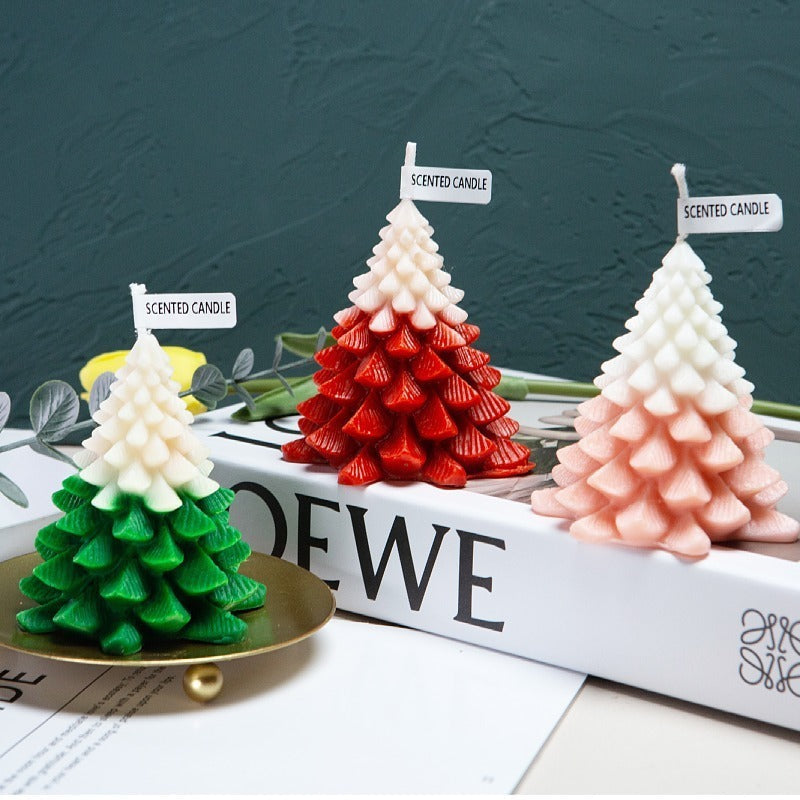 Christmas Tree Scented Candle for Festive Holiday Decor