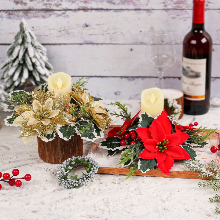 Christmas Candle Wreath Centerpiece for Festive Tables