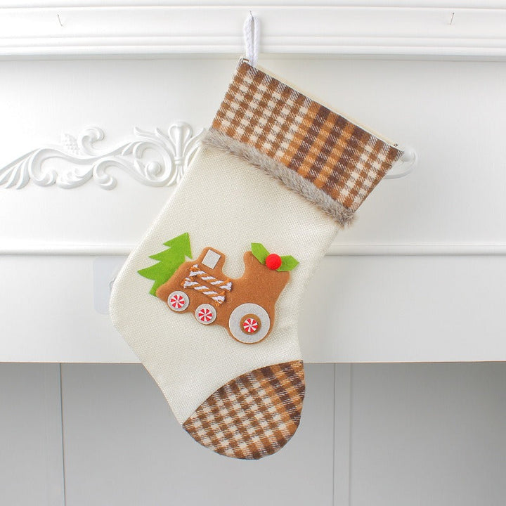 Christmas Train Stocking for Candy and Small Gifts