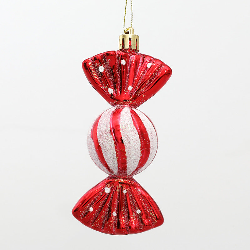 Christmas Candy Cane Ornaments Set of 7 Gift Boxed