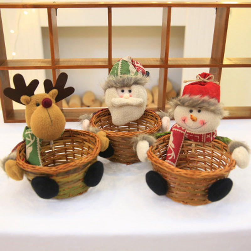 Christmas Candy Storage Basket & Festive Table Decor