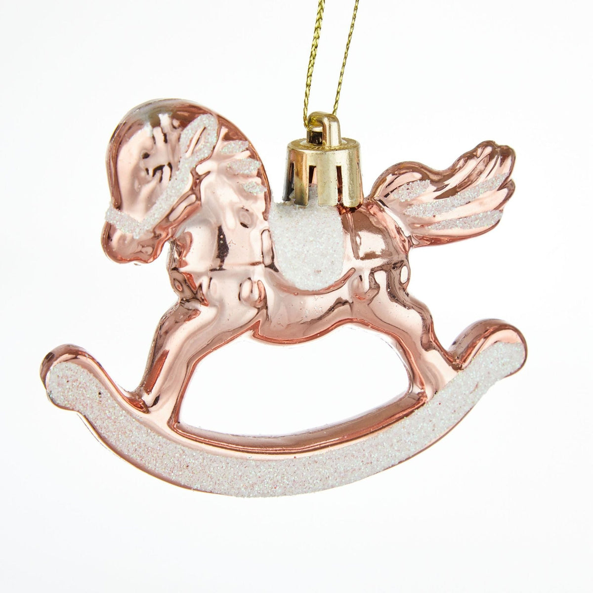 Rocking Horse Christmas Ornaments, Coordinated Set of 3