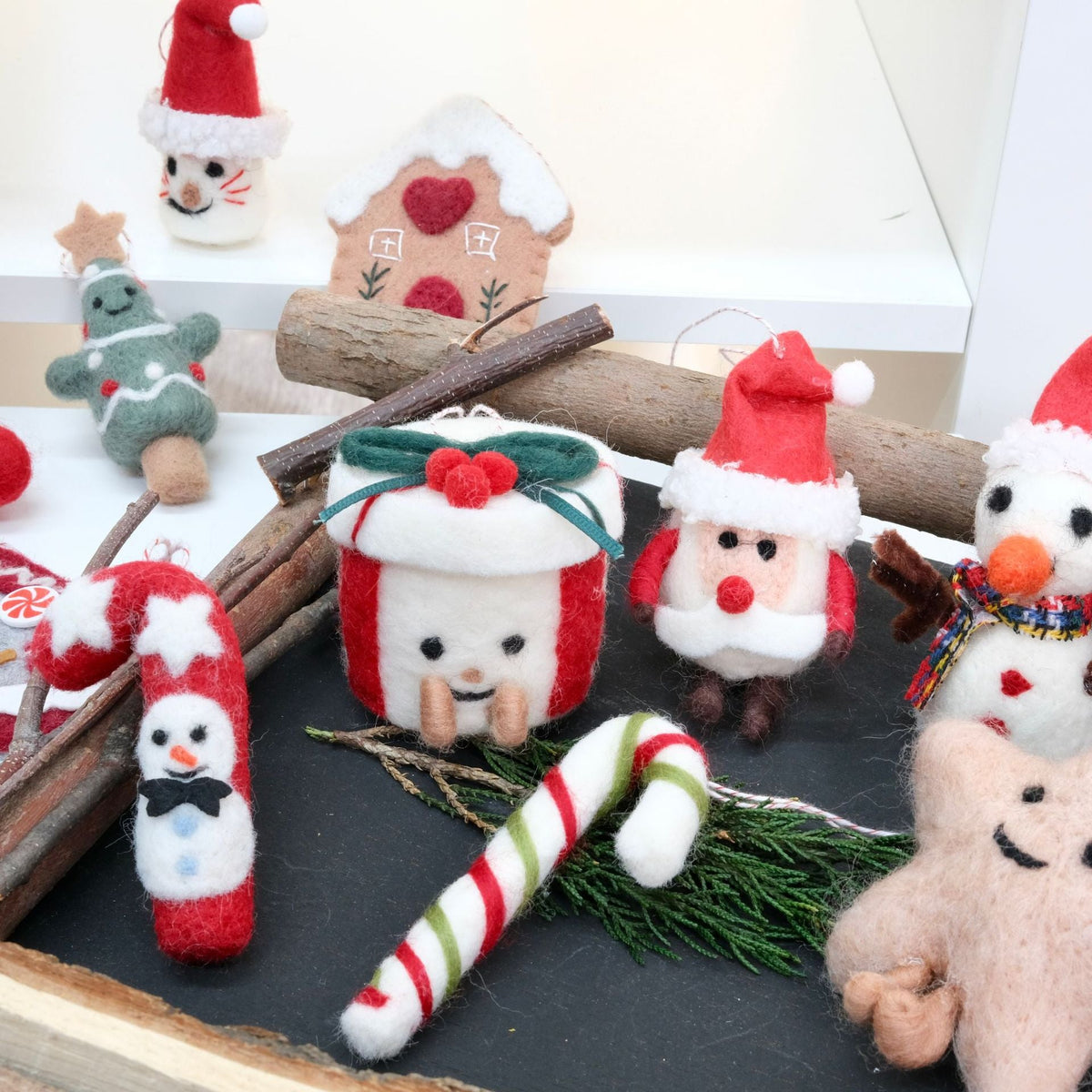 Christmas Felt Ornaments — Cheerful Tree Characters