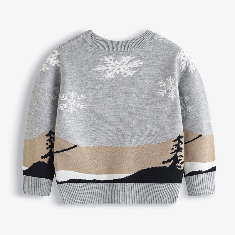 Cozy Knit Sweater — Festive Reindeer Holiday Layer