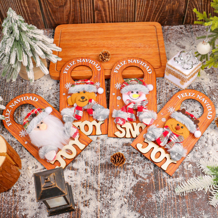 Christmas Door Handle Ornament for Cheerful Holiday Decor
