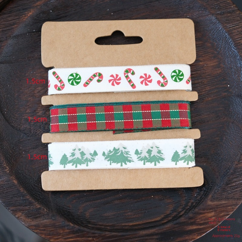 Christmas Ribbon Set for Festive Gift Wrapping & Decor