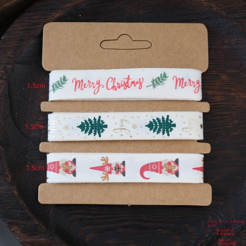 Christmas Ribbon Set for Festive Gift Wrapping & Decor