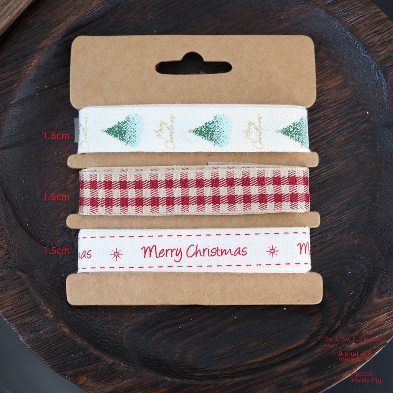 Christmas Ribbon Set for Festive Gift Wrapping & Decor