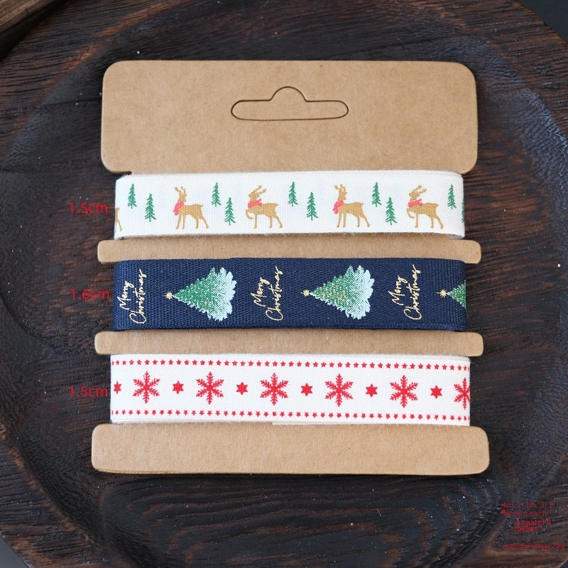 Christmas Ribbon Set for Festive Gift Wrapping & Decor