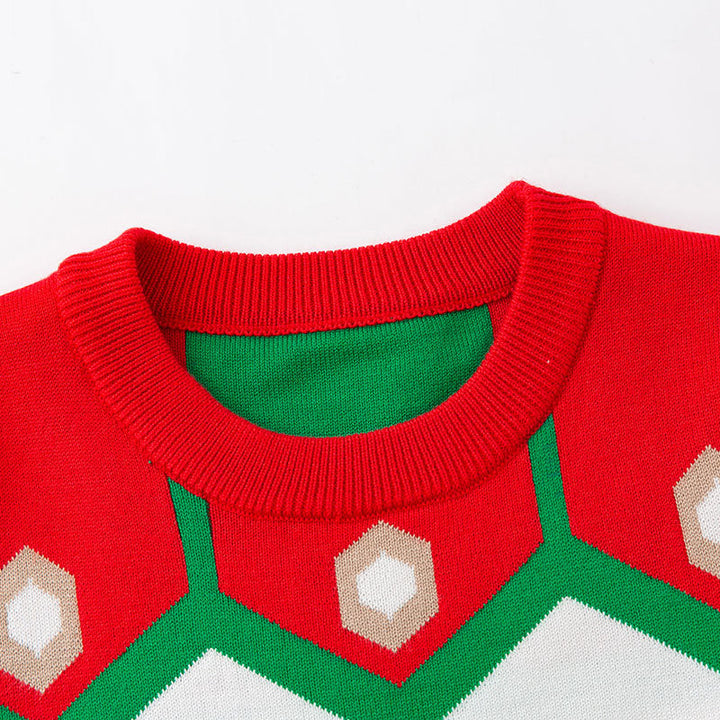 Baby Christmas Sweater With Cozy Festive Teddy Bear