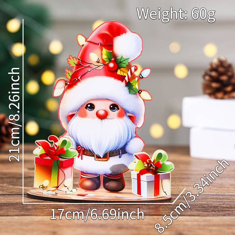 Christmas Wooden House DIY 3D Puzzle Village Decor Set