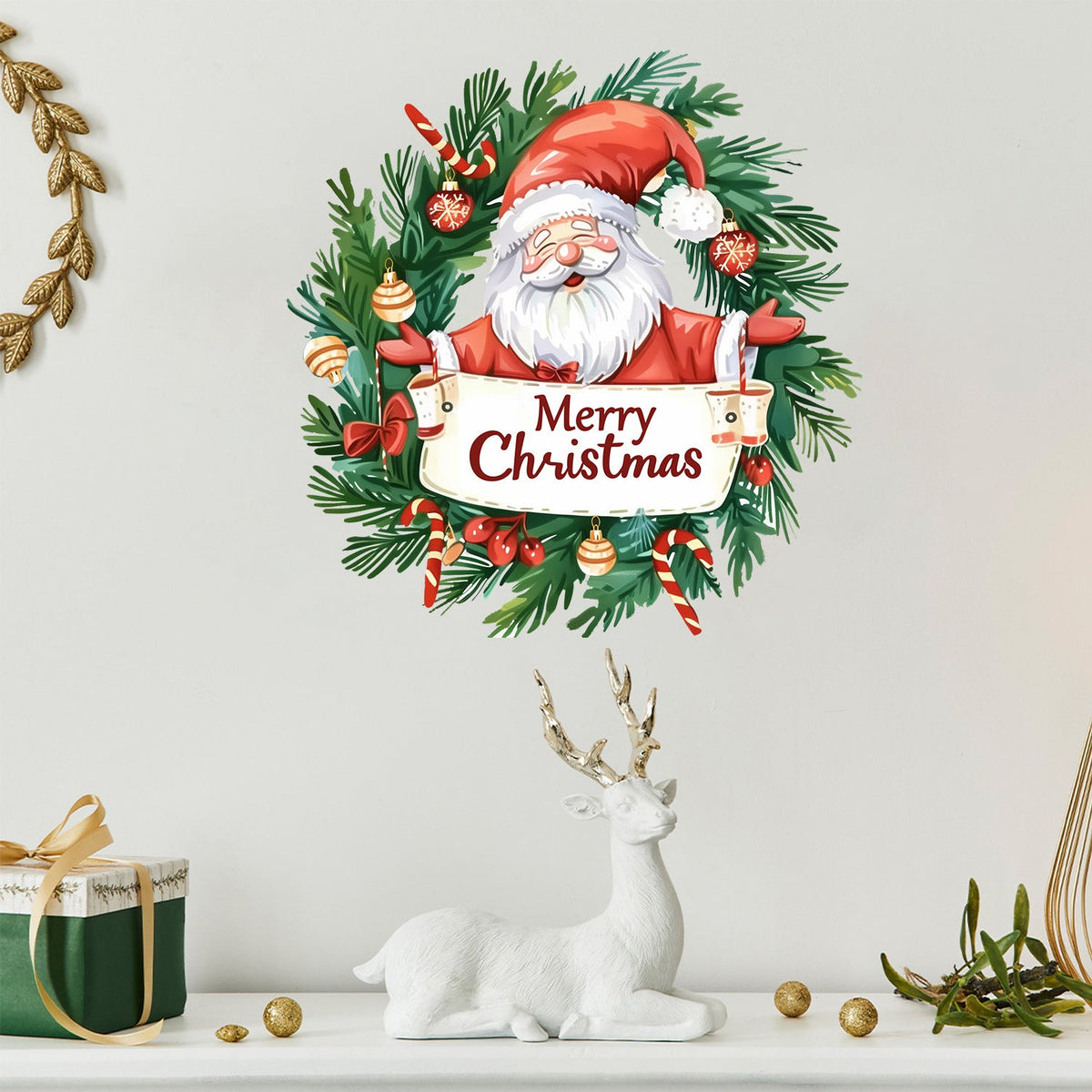 Christmas Wall Stickers: Instant Festive Door Decor