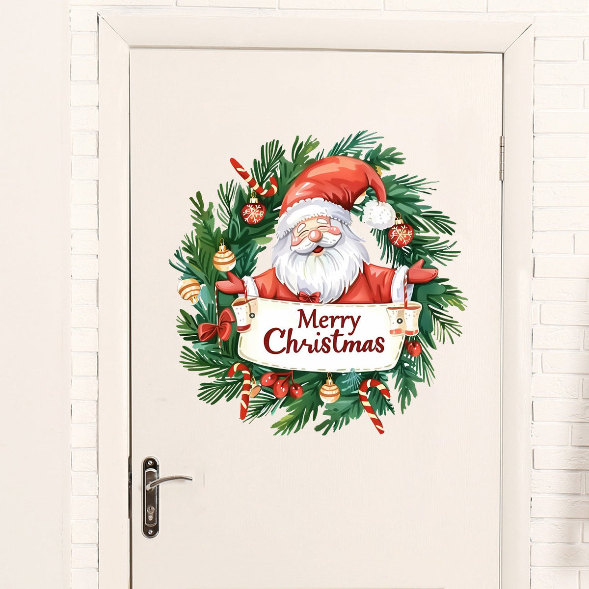 Christmas Wall Stickers: Instant Festive Door Decor