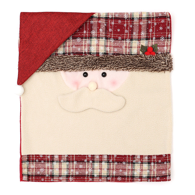 Christmas Chair Covers Festive Santa Snowman Decor