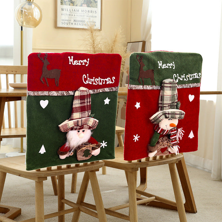 Christmas Chair Back Covers - Instant Holiday Table Charm