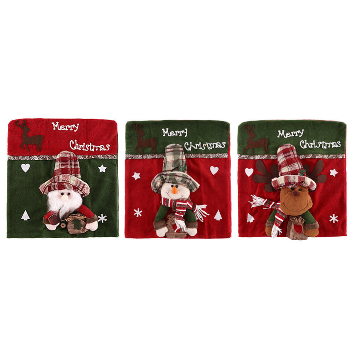Christmas Chair Back Covers - Instant Holiday Table Charm