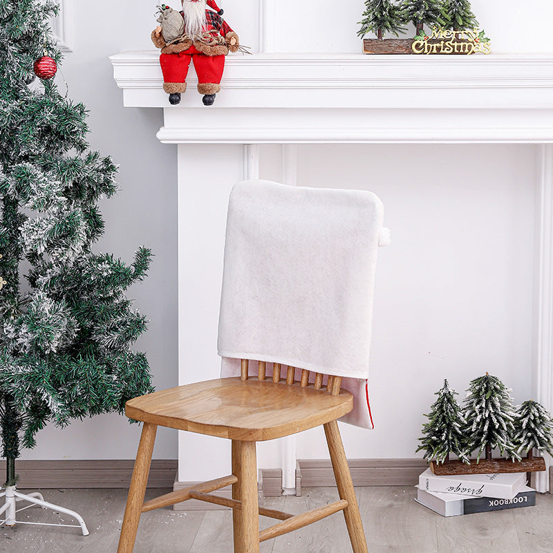 Christmas Chair Cover | Festive Velvet Dining Decor