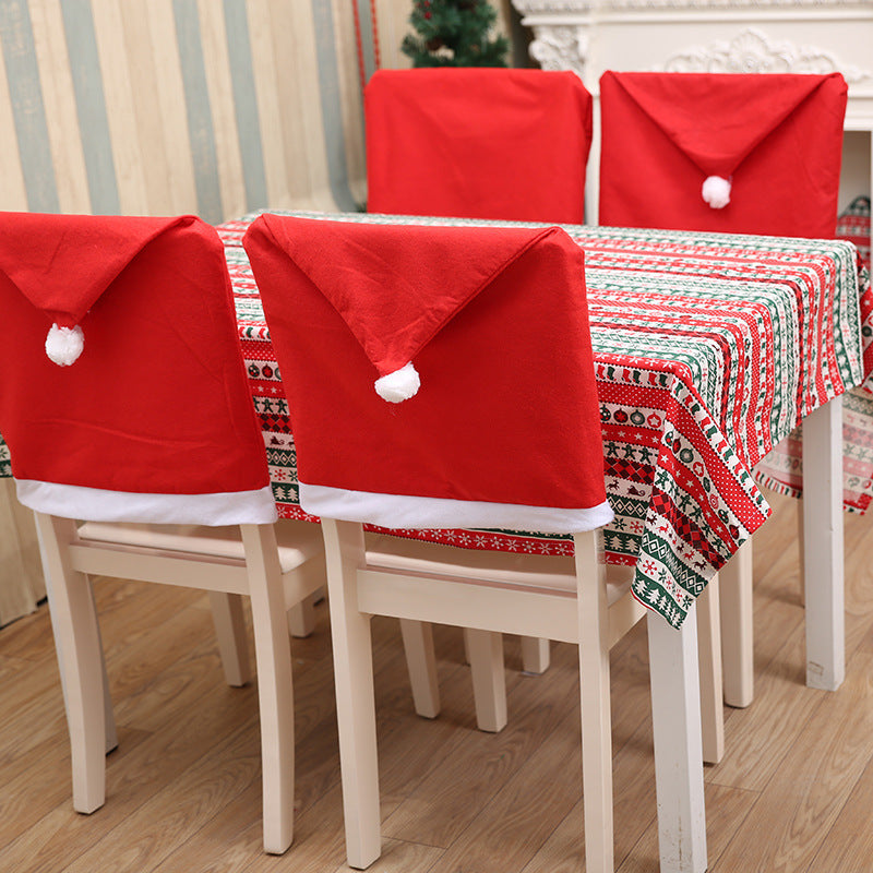 Christmas Chair Covers & Tablecloth Set, Festive Decor