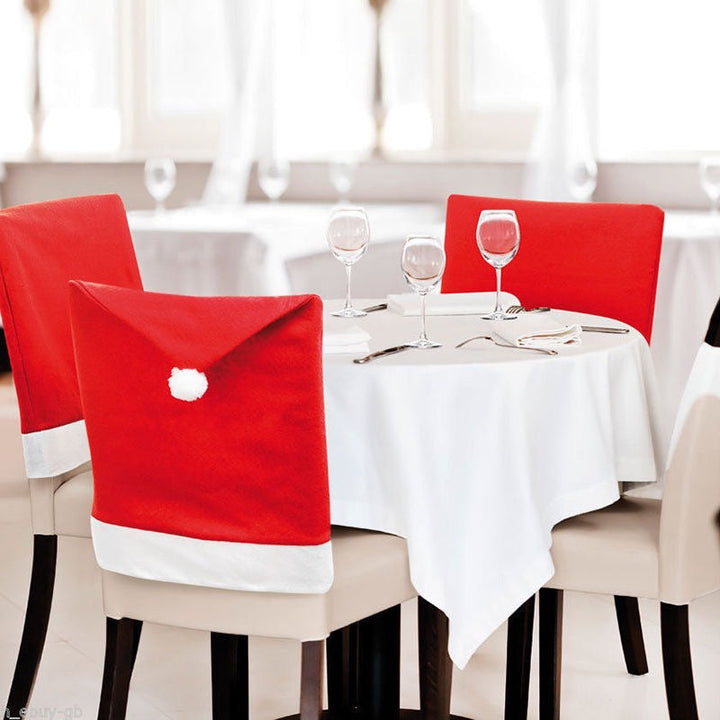 Christmas Chair Covers & Tablecloth Set, Festive Decor