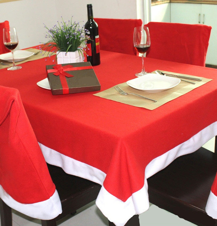Christmas Chair Covers & Tablecloth Set, Festive Decor