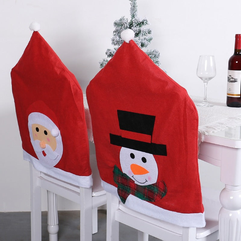 Christmas Chair Cover for Cheerful Holiday Dining Spaces