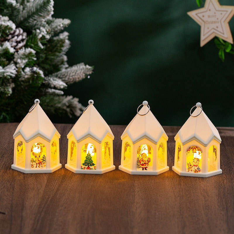 Christmas Lantern Night Light With Warm Holiday Glow