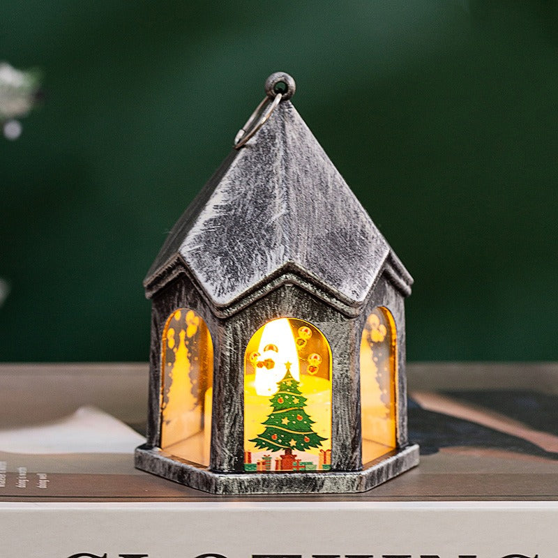 Christmas Lantern Night Light With Warm Holiday Glow
