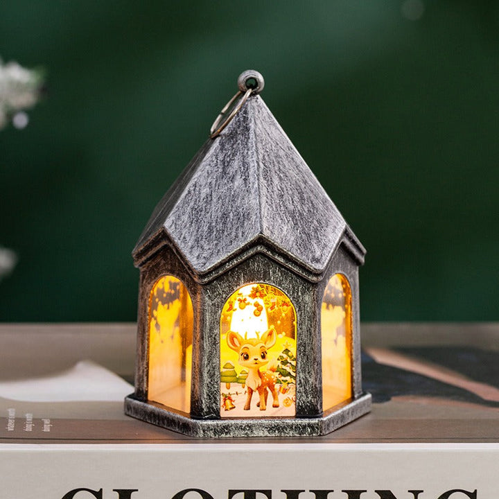 Christmas Lantern Night Light With Warm Holiday Glow