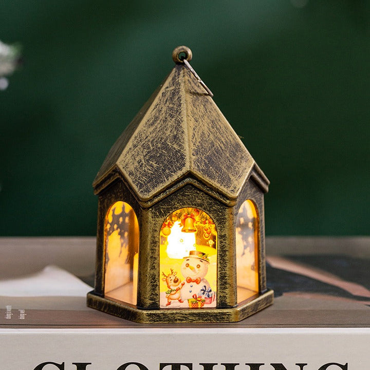 Christmas Lantern Night Light With Warm Holiday Glow