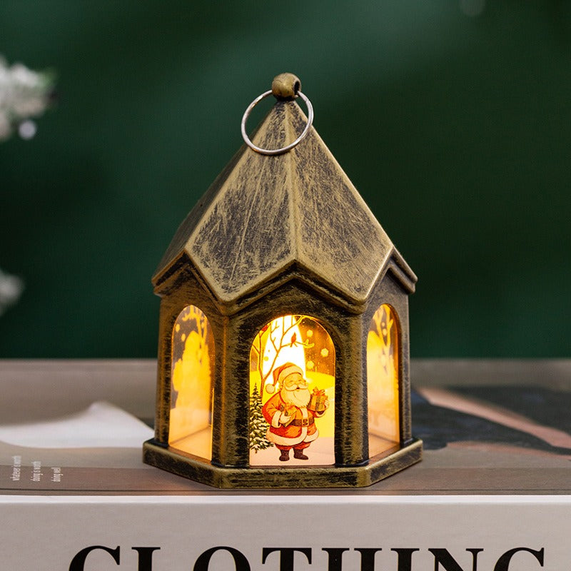 Christmas Lantern Night Light With Warm Holiday Glow