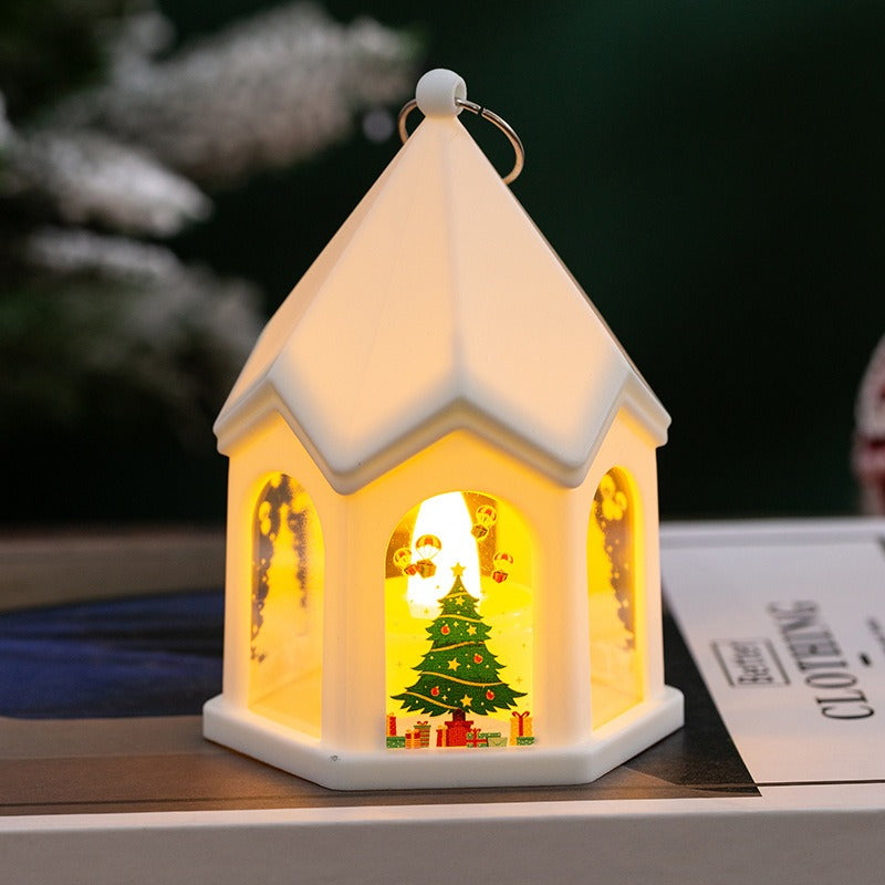 Christmas Lantern Night Light With Warm Holiday Glow