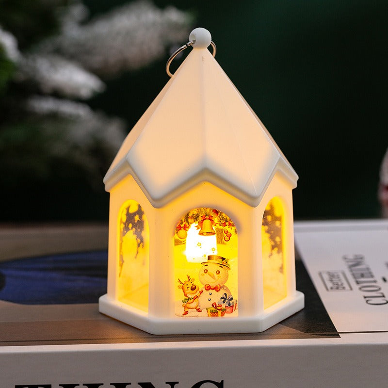 Christmas Lantern Night Light With Warm Holiday Glow