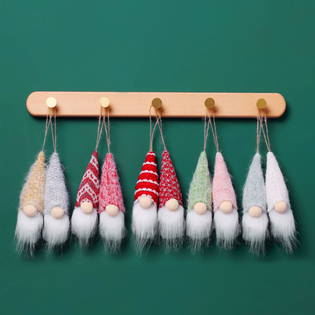 Wool Gnome Christmas Ornaments for Cozy Tree Decor