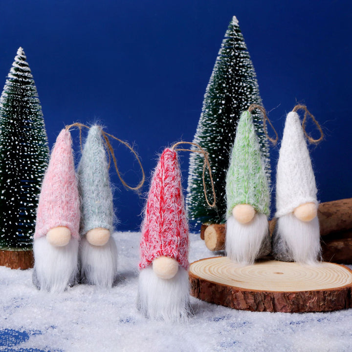 Wool Gnome Christmas Ornaments for Cozy Tree Decor