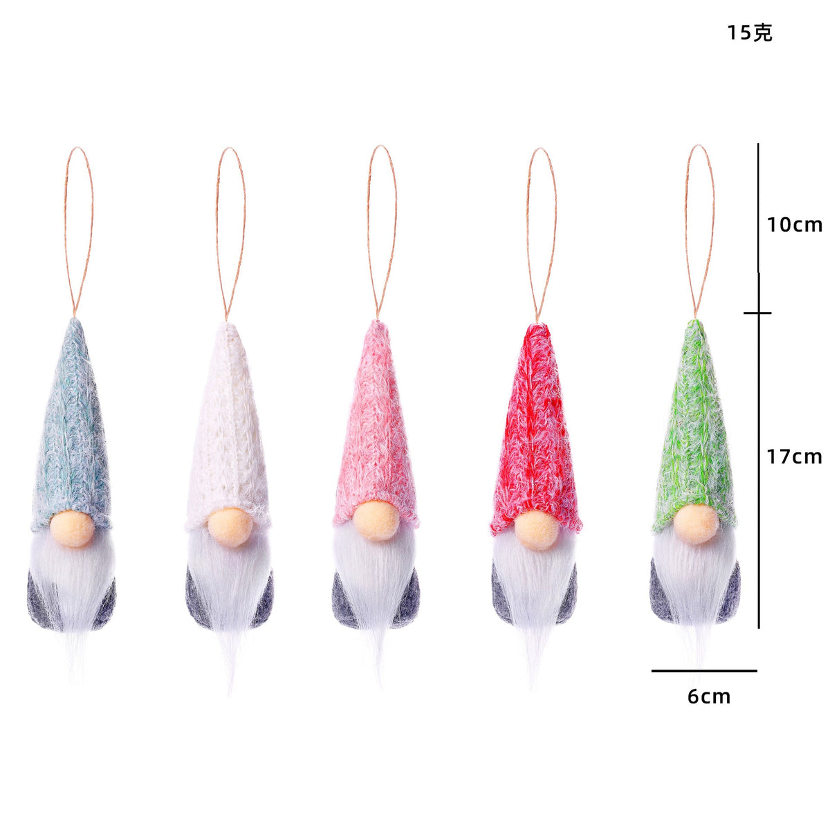 Wool Gnome Christmas Ornaments for Cozy Tree Decor