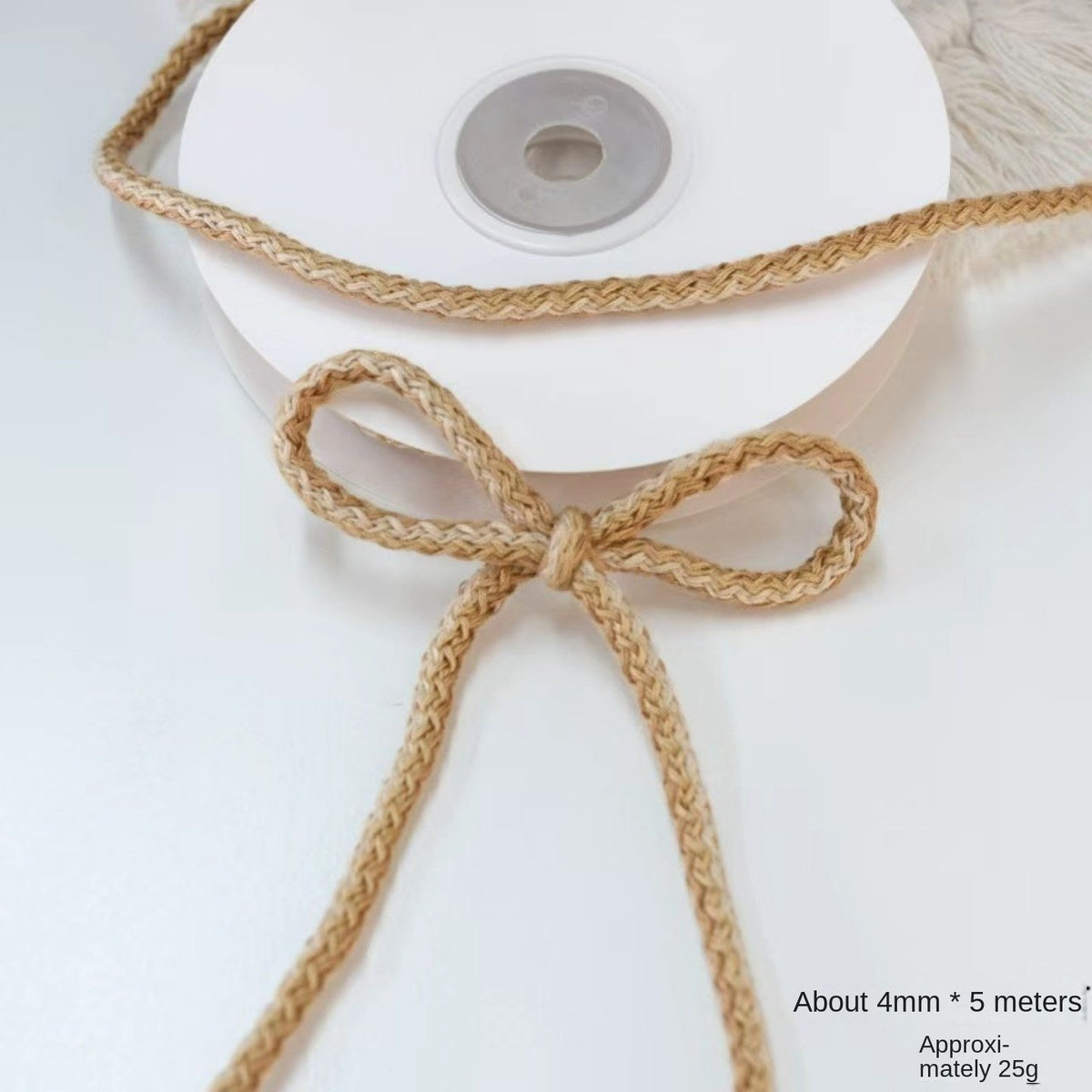 Cable Knit Christmas Ribbon for Textured Gift Bows