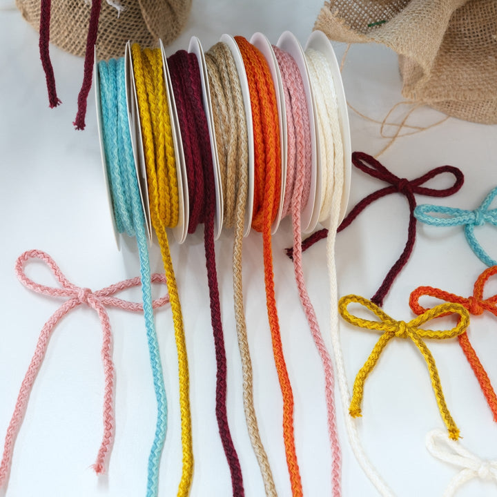 Cable Knit Christmas Ribbon for Textured Gift Bows