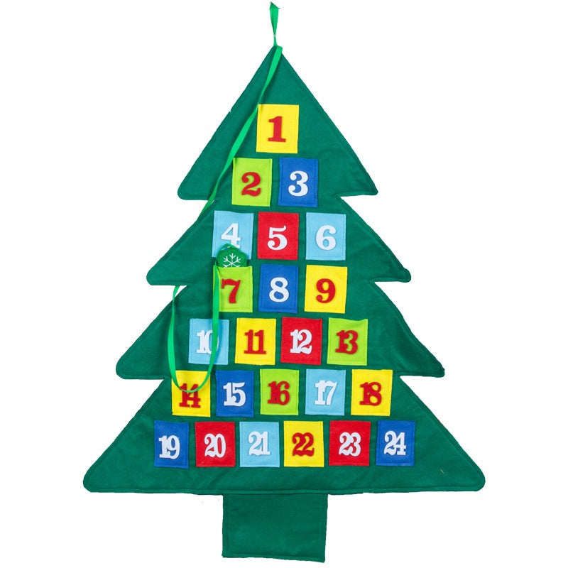 Christmas Countdown Calendar Felt Tree for Families