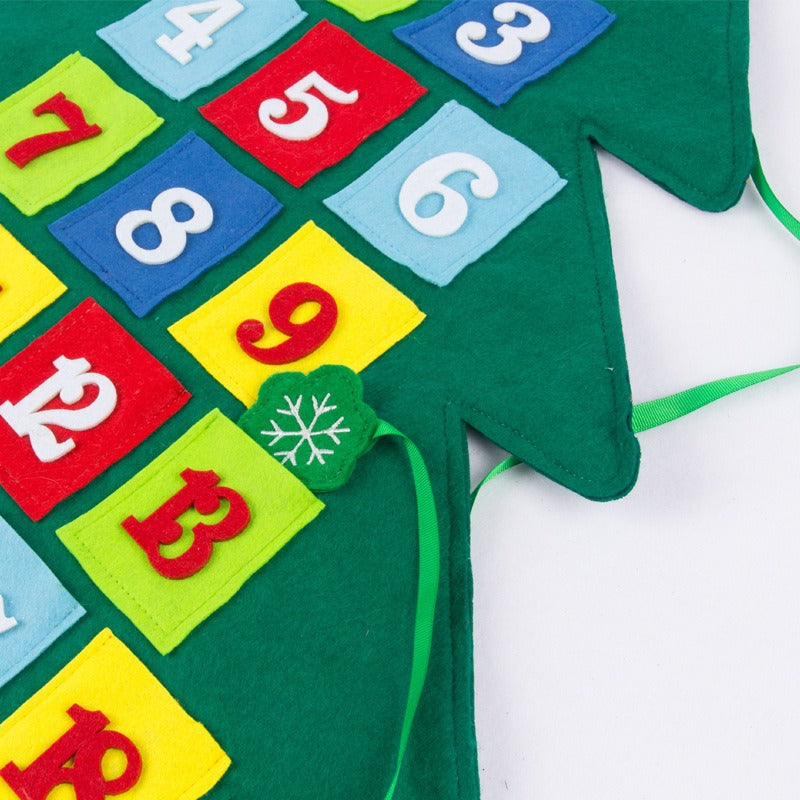 Christmas Countdown Calendar Felt Tree for Families
