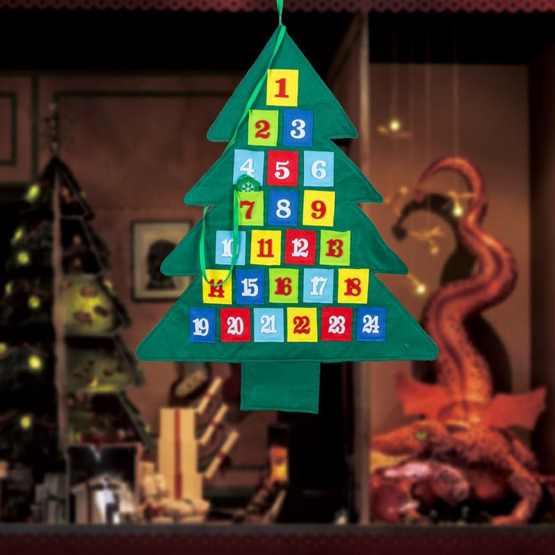 Christmas Countdown Calendar Felt Tree for Families