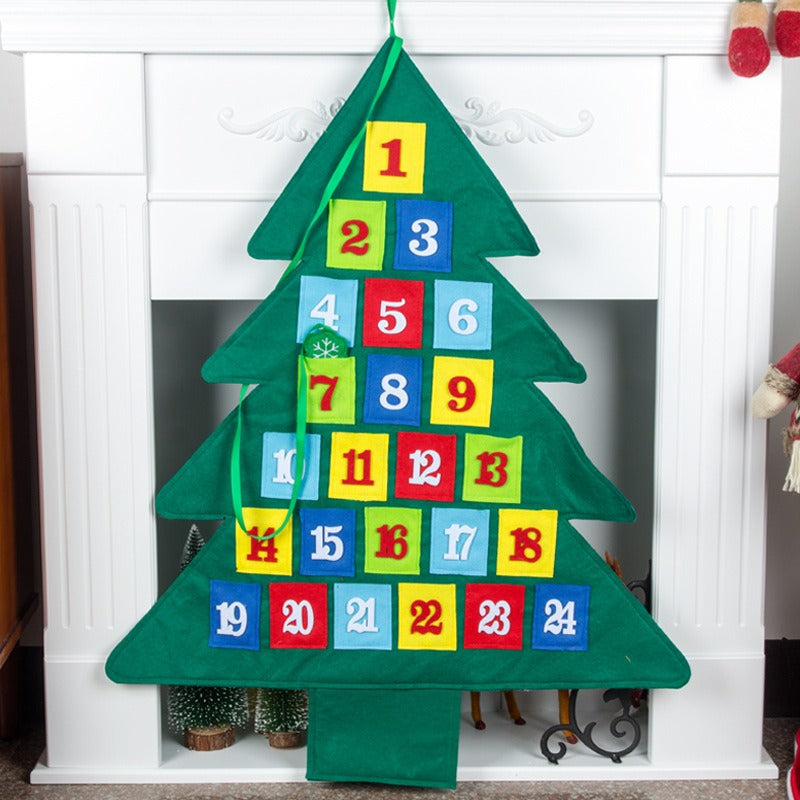 Christmas Countdown Calendar Felt Tree for Families