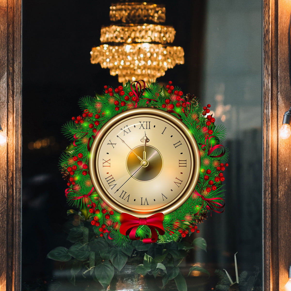 Christmas Countdown Wreath Wall Sticker Decoration