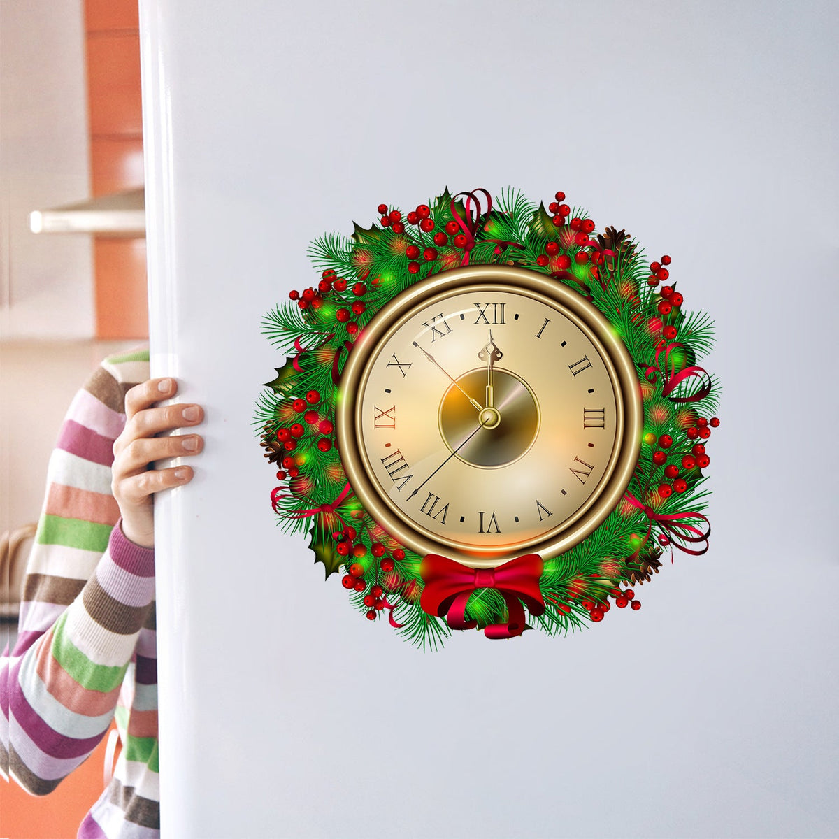 Christmas Countdown Wreath Wall Sticker Decoration
