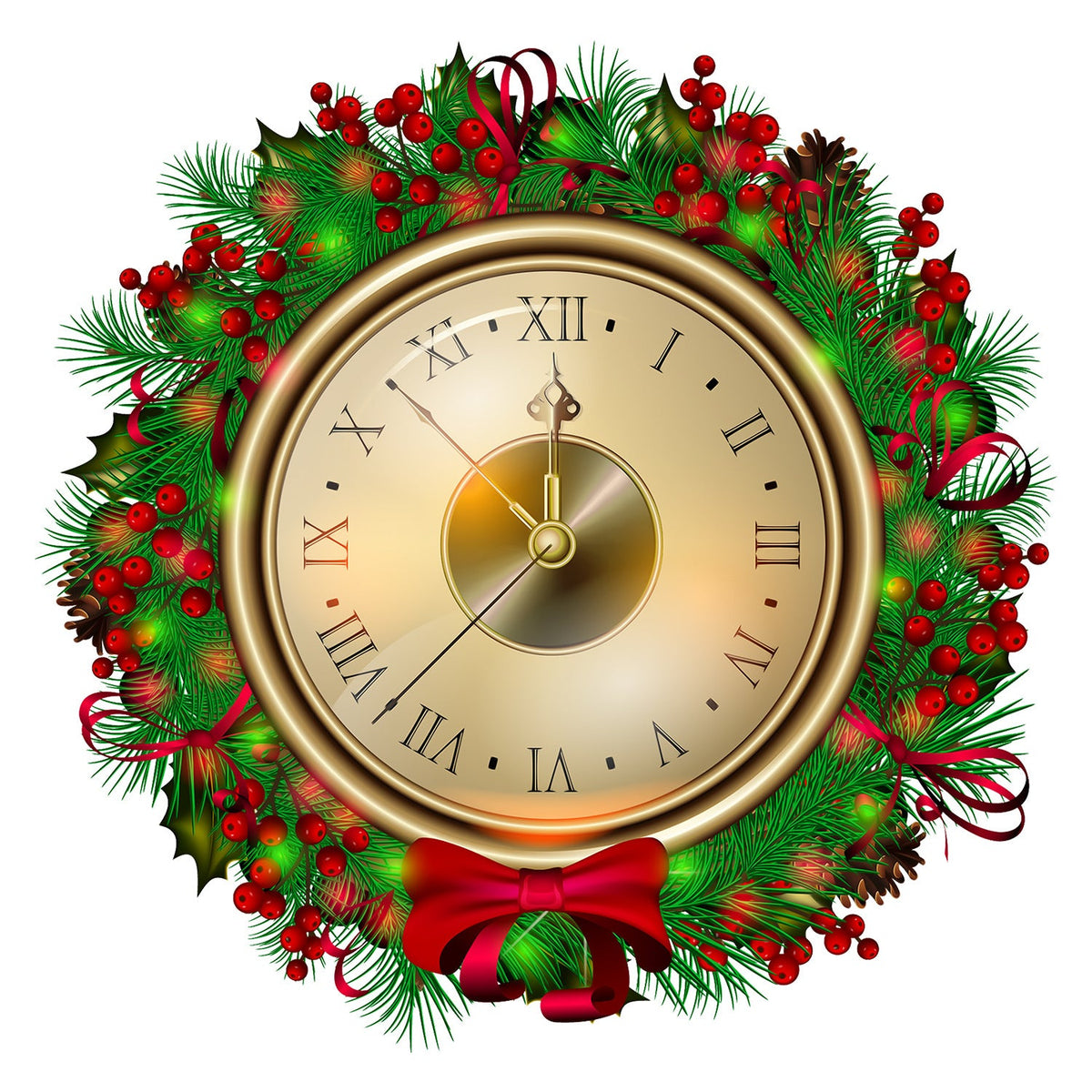 Christmas Countdown Wreath Wall Sticker Decoration