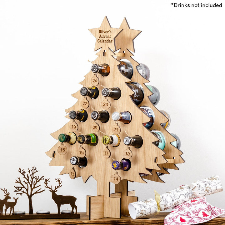 Christmas Advent Calendar Drink Display Rack Ornament
