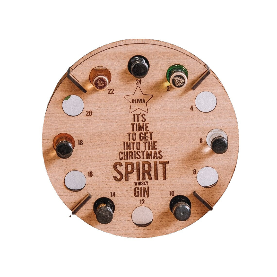 Christmas Advent Calendar Drink Display Rack Ornament