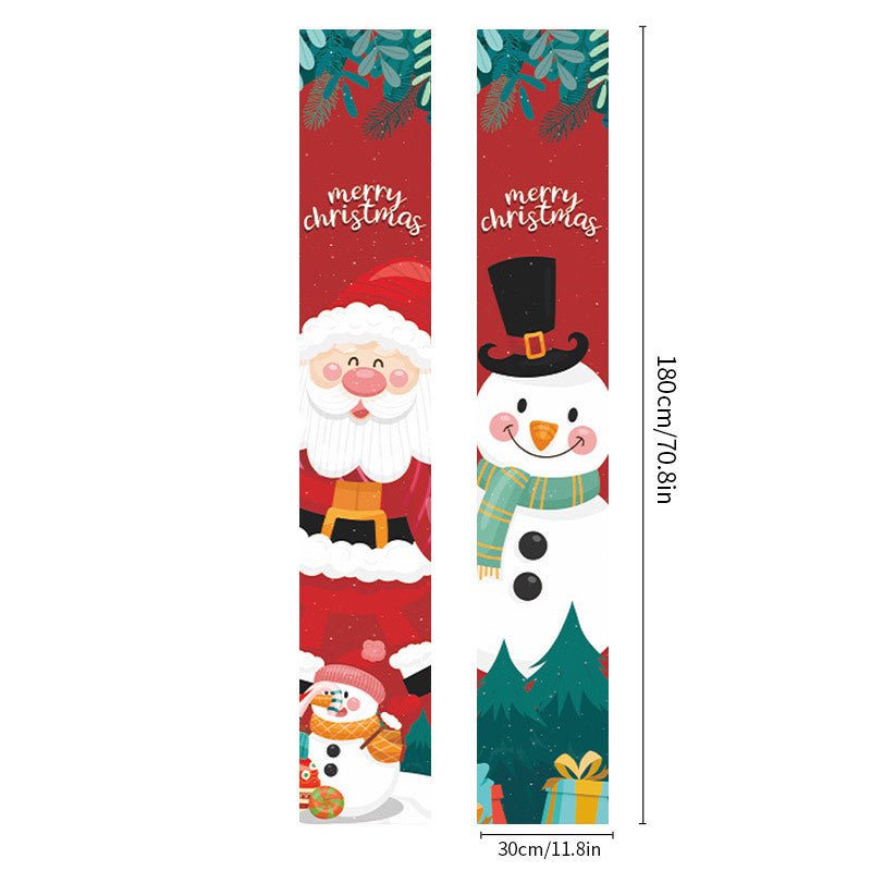 Christmas Door Curtains & Banners for Festive Entryways