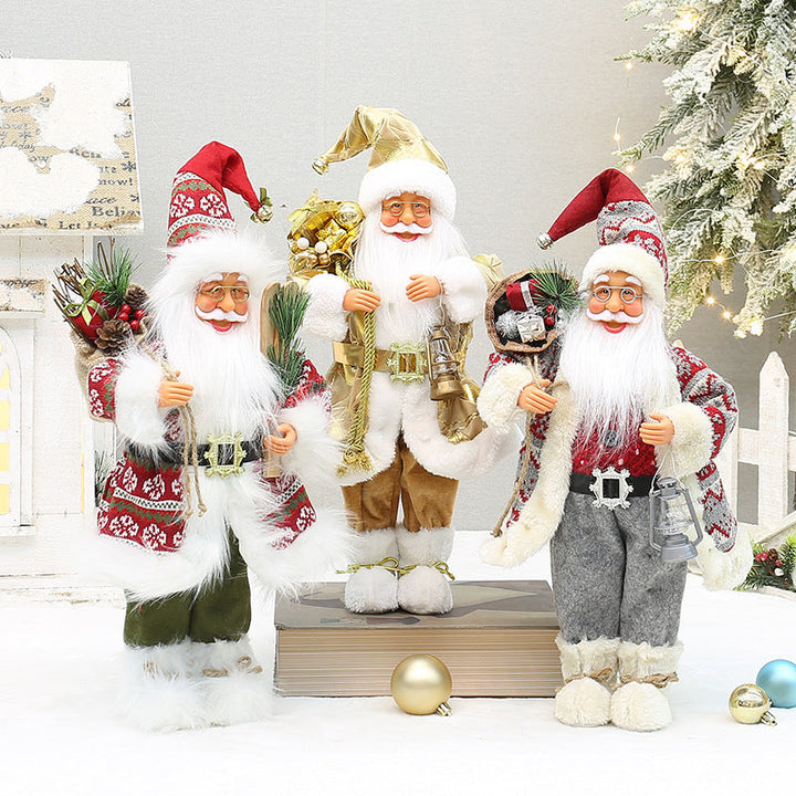 18-Inch Santa Christmas Decoration for Cozy Holiday Charm