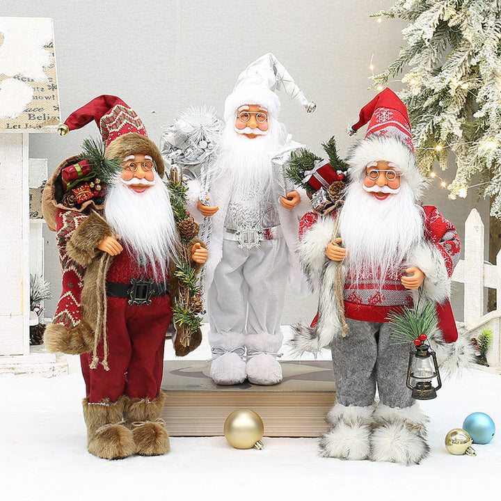 18-Inch Santa Christmas Decoration for Cozy Holiday Charm