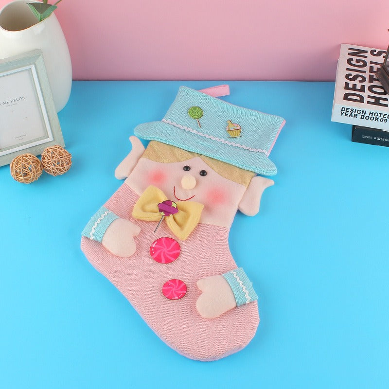 Christmas Character Stockings for Kids, 2-Piece Set